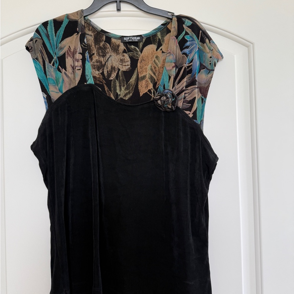 Softwear Black and Multicolor Women's Blouse